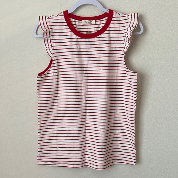 Doe and Rae Tops - Stylish Striped Tank Top